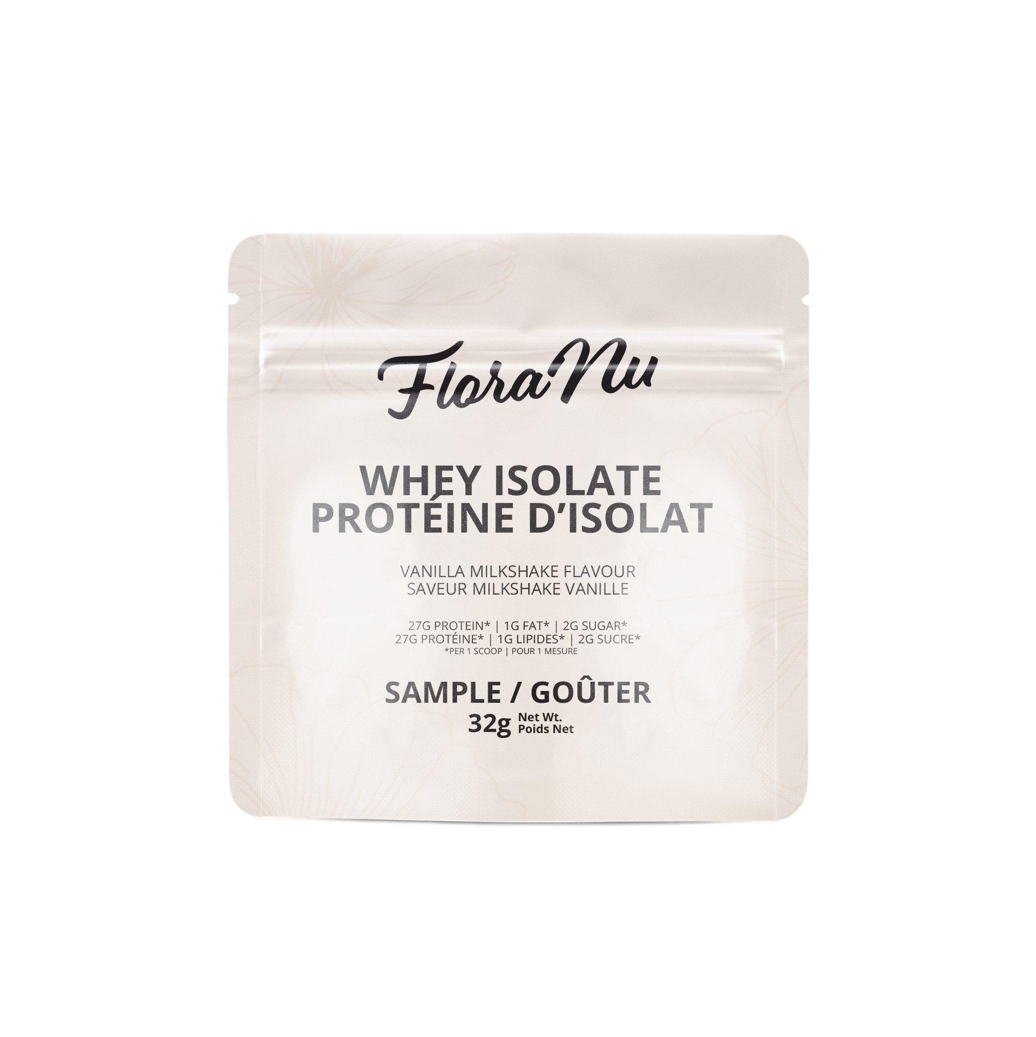 Isorade Samples SAMPLE Whey Isolate Protein Vanilla Milkshake – FloraNu